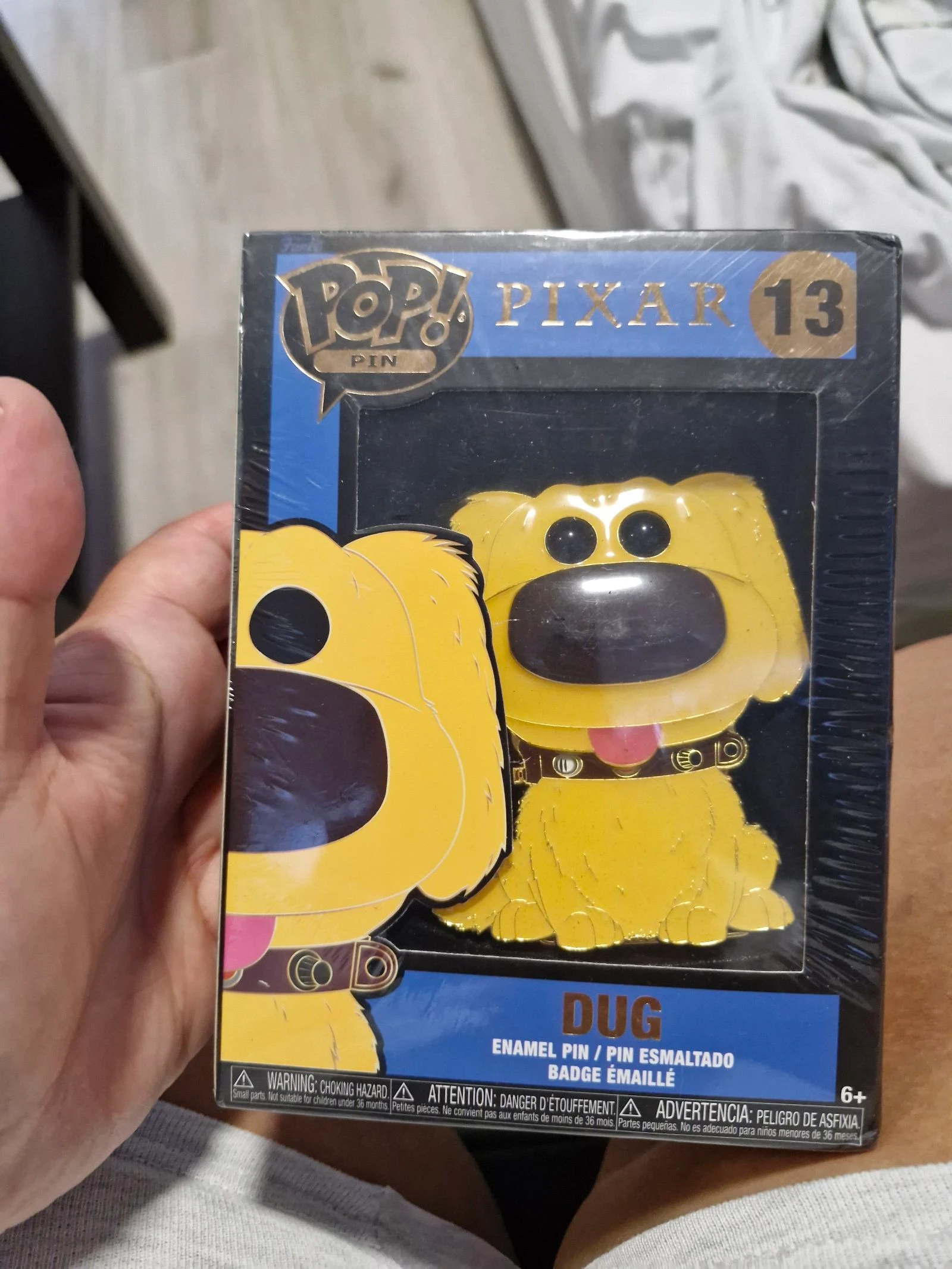 Funko Pop! Pin Pixar Up Dug Emaille Speld Nie